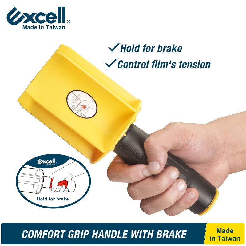 [Australia - AusPower] - Excell Mini Stretch Wrap Film Dispensers (3"Core), Handy Wrappers, Hand Held Stretch Film Dispenser with Brake, Use for Office, Home, Stores and Warehouses 
