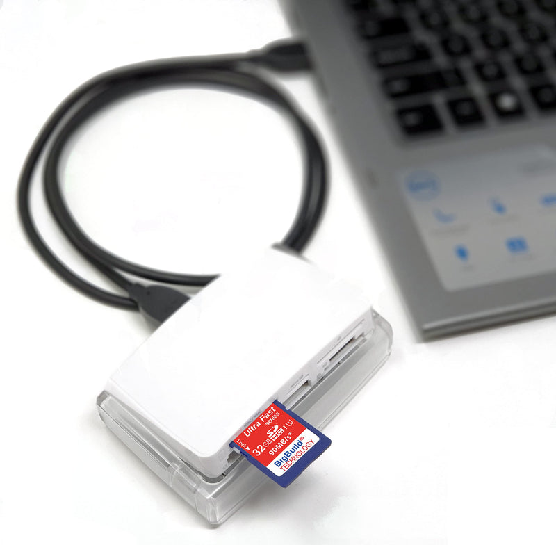 [Australia - AusPower] - BigBuild Technology 32GB Ultra Fast SDHC 90MB/s Memory Card Compatible with Canon PowerShot SX420/SX430 is, SX520/SX530/SX540 HS Camera Blue / Size: 32GB 