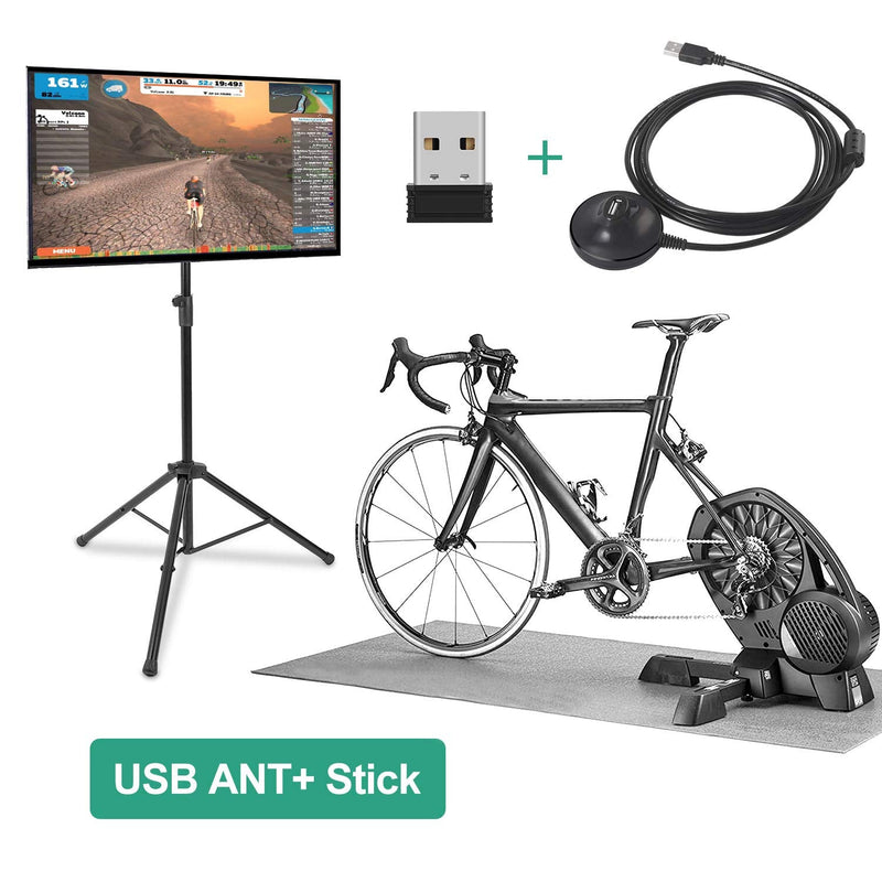[Australia - AusPower] - CooSpo USB ANT+ Stick ANT Dongle with 6ft. Extension Cable Compatible with Zwift TrainerRoad Wahoo Garmin Cycleops Trainer Rouvy TacX Sufferfest PerfPRO 