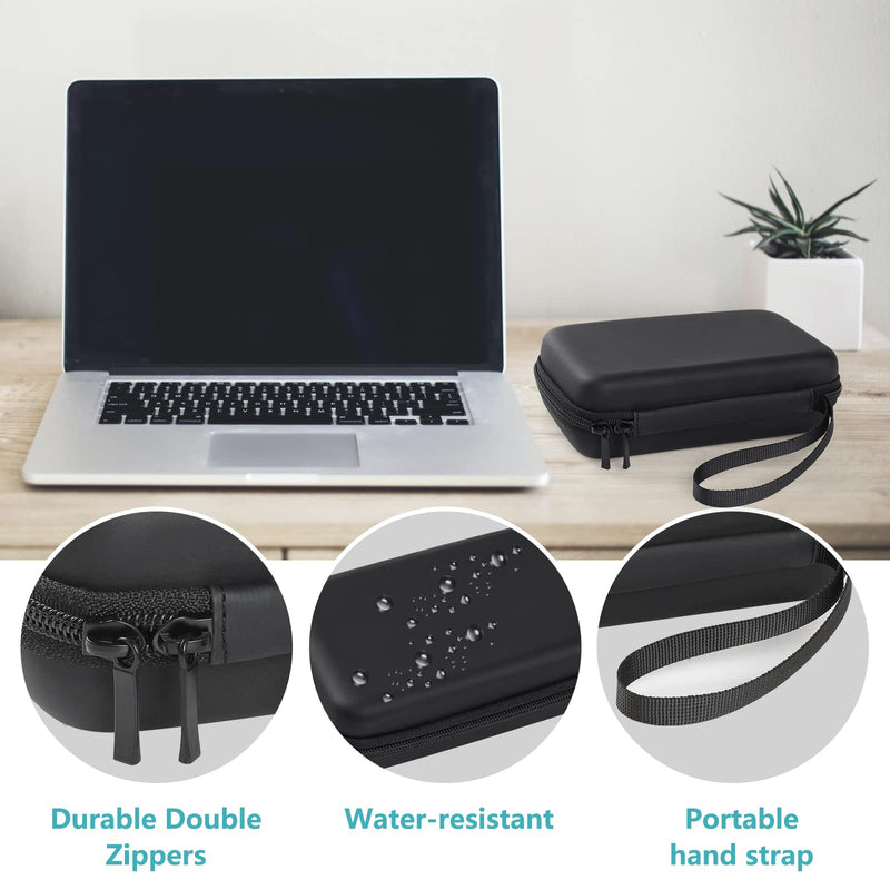 [Australia - AusPower] - GeeRic Case Compatible with MacBook Pro Accessories, Travel Cable Organizer Bag Pouch Electronic Accessories Carry Case Portable Waterproof (Black) 