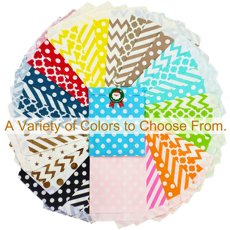 [Australia - AusPower] - KEYYOOMY 200 Pcs Candy Buffet Bags Small Paper Treat Bags (Teal Blue, 5 inch X 7 inch) Teal (Pack of 200) 