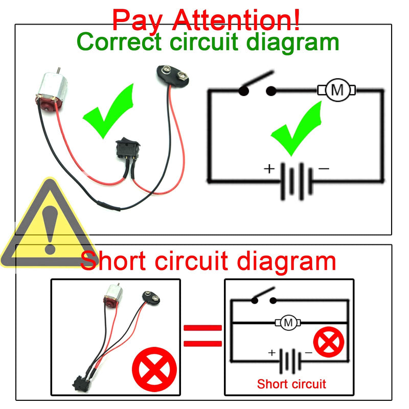 [Australia - AusPower] - 6 Set DC Motors Kit, Mini Electric Hobby Motor 3V -12V 25000 RPM Strong Magnetic with 86Pcs Plastic Gears, 9V Battery Clip Connector,Boat Rocker Switch,Shaft Propeller for DIY Science Projects 