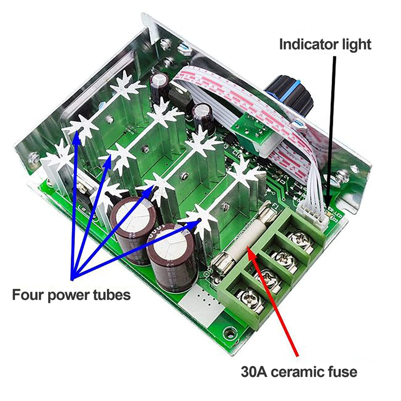 [Australia - AusPower] - RioRand 7-70V PWM DC Motor Speed Controller Switch 30A 
