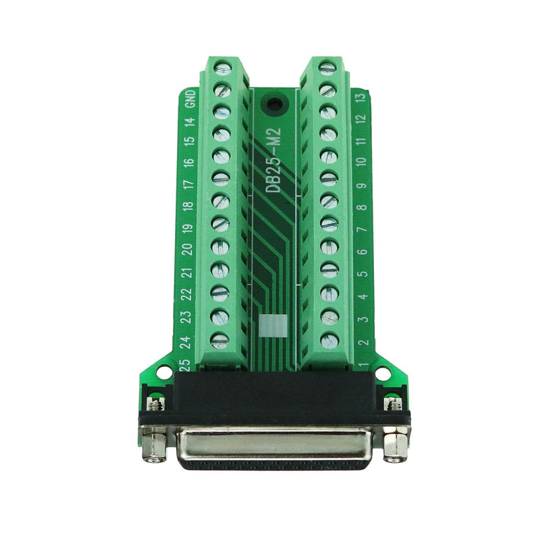 [Australia - AusPower] - Avanexpress DB25 Breakout Female Connector D-sub Breakout 25 Pin Connector with Nut (Pack of 3) 