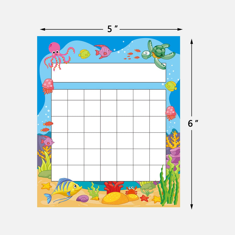 [Australia - AusPower] - Pack of 66 Incentive Chart with 2080 Reward Star Stickers for Kids Students Classroom Behavior, Animal & Marine Theme 