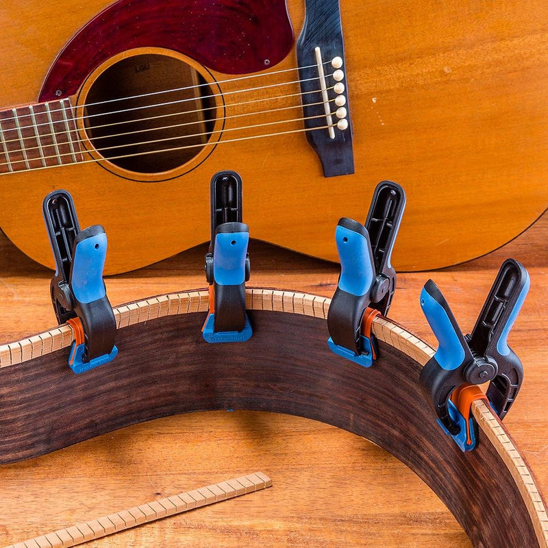 [Australia - AusPower] - Rockler Small Spring Clamps (Pair) – Easy Squeeze Bandy Clamps for Thinner Stock, & Delicate Moldings – One-Handed Operation Small Clamps – Easy to Grip Nylon Hand Clamps w/Fiberglass 