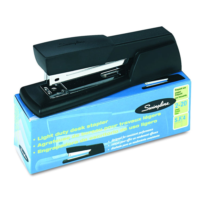 [Australia - AusPower] - Swingline 40701 Light-Duty Full Strip Desk Stapler, 20-Sheet Capacity, Black 