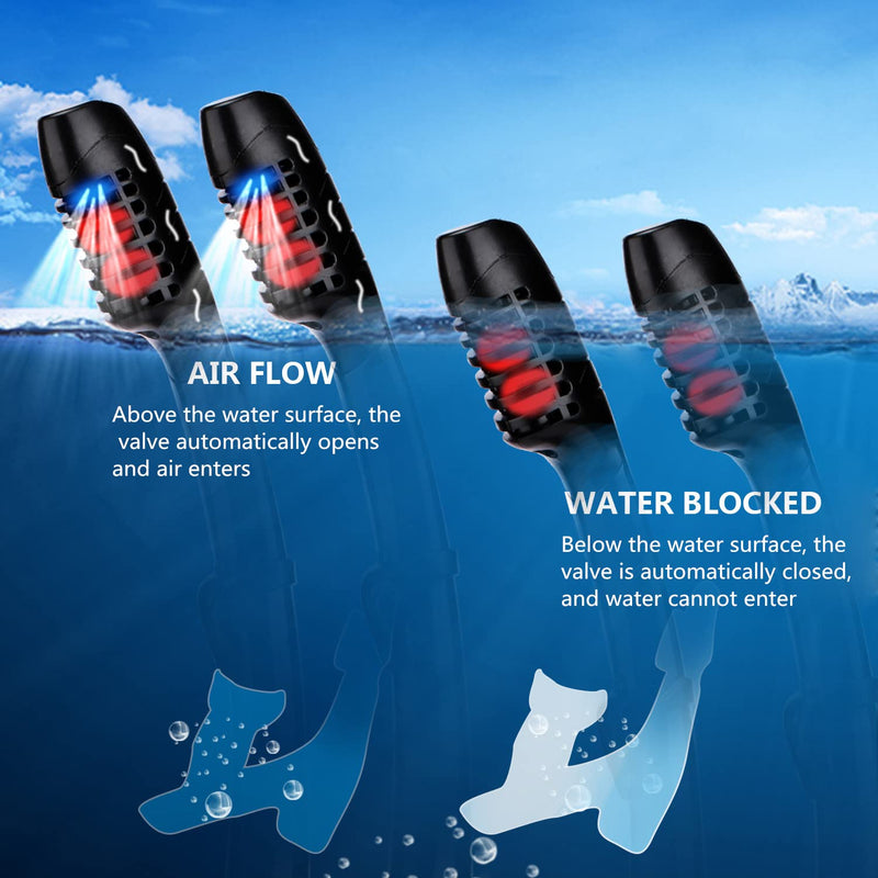 [Australia - AusPower] - Aqua A Dive Sportssnorkeling Gear Snorkel mask Scuba Set Scuba mask Diving mask Snorkeling Gear Swimming Goggles Snorkeling Set Swim Dive mask 3-9 kids black 