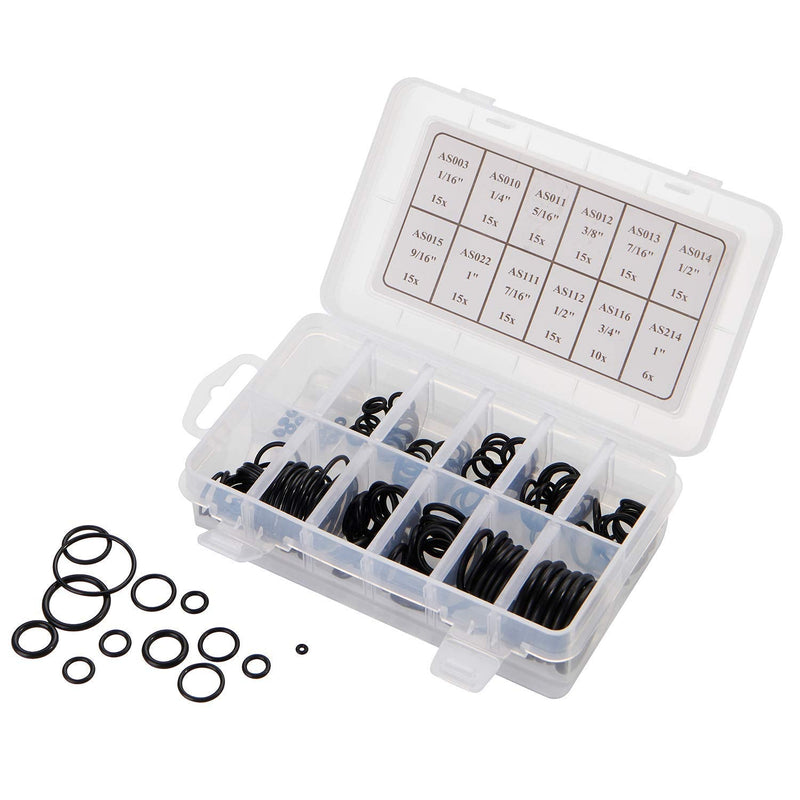 [Australia - AusPower] - BUSY-CORNER 166 Pieces Scuba O-Ring Kit Scuba Diving Rubber Orings, for Dive Hoses Ring Diving Dive Gear Equipment Scuba Tanks 