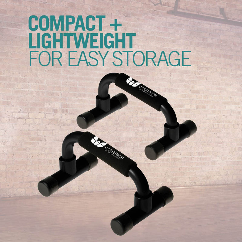 [Australia - AusPower] - Warrior Pushup Bars - Upper Body Core and Chest Strength Fitness Training Stands - Angled with Comfort Grips and Stable Base for Home, Gym or Travel 