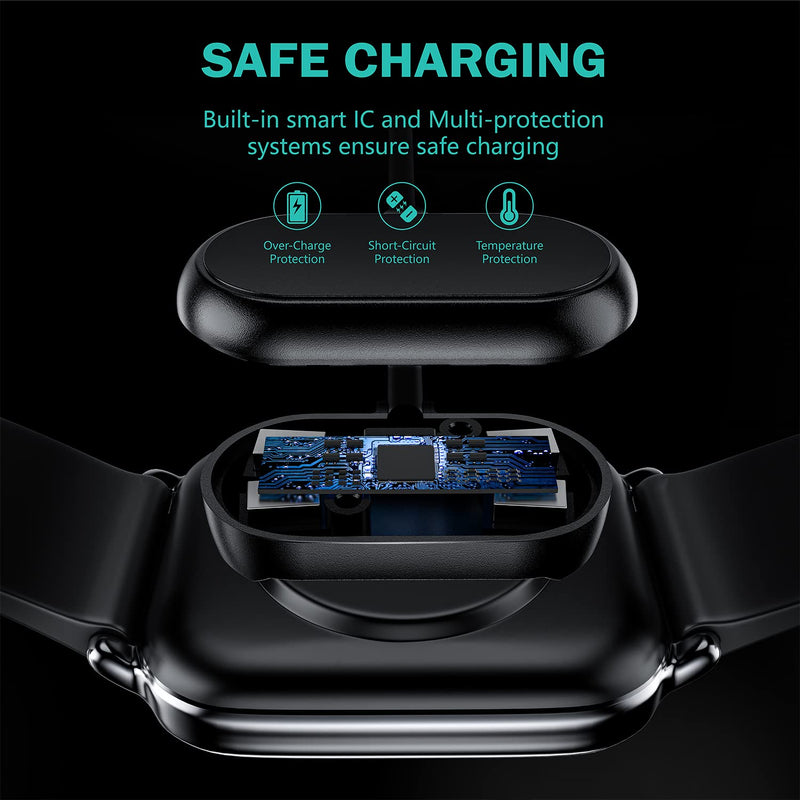 [Australia - AusPower] - TUSITA Charger Compatible with Amazfit GTR 3, GTR 3 Pro, GTS 3 - USB 2 Pins 18.5mm 0.73inch Charging Cable 3.3ft 100cm - Smartwatch Accessories 1 PACK cable 