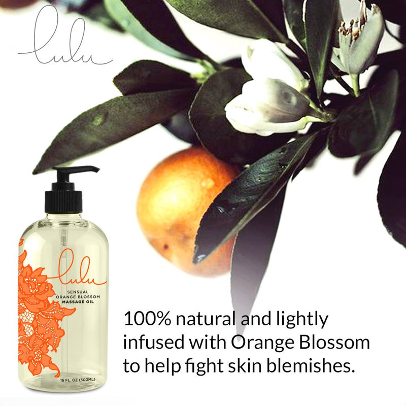 [Australia - AusPower] - Lulu Orange Blossom Massage Oil. with Jojoba and Essential Oils. for Massaging 16 Ounce. 