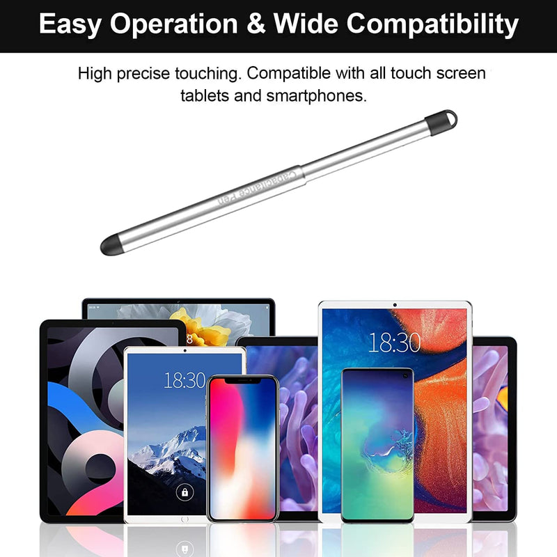 [Australia - AusPower] - LIULANZ Stylus Pens with Pen Slot for Touch Screens, High Precision Capacitive Universal Stylus for iPad iPhone Tablets Samsung Galaxy All Touch Screen Devices (Transparency) Transparency 