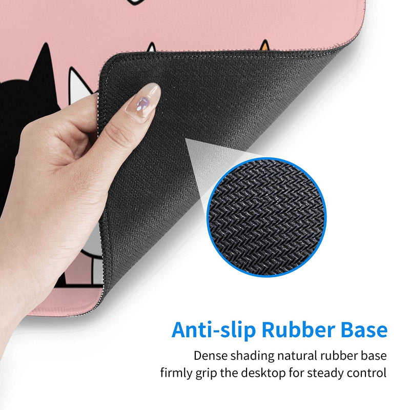 [Australia - AusPower] - Pink Cute Kittens Cat Gaming Mouse Pad Large XL Girls Kawaii Desk Mat Long Extended Pads Big Mousepad for Home Office Decor Accessories 1 