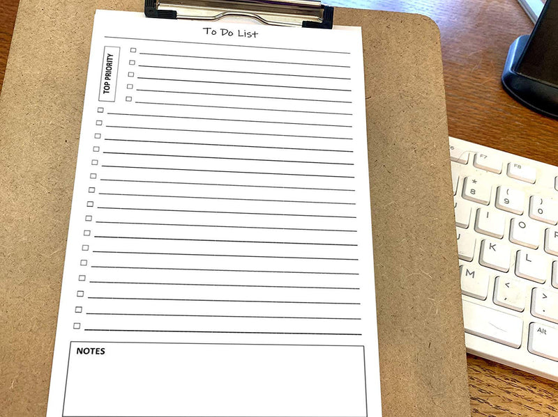 [Australia - AusPower] - TO DO List Notepads (2 Pack of 50 Pages), 100 Pages with Task Pads with Checklist, Priority & Notes Sections for Added Efficiency. A Planner for Organized People. 8.5"X 5.5" Sheets. Made in the USA. 