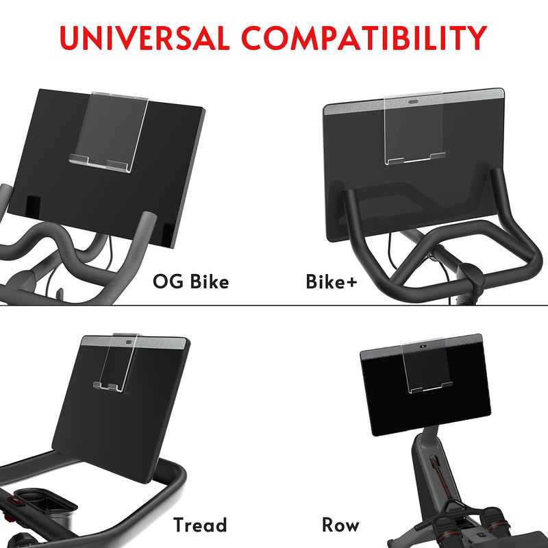 [Australia - AusPower] - Crostice Tablet Holder Mount Compatible with Peloton Bike & Bike Plus & Row & Tread, Holder for iPad, Phone Holder Tablet Stand for Most Exercise Bike & Treadmill Accessories, Compatible with MYX Bike 
