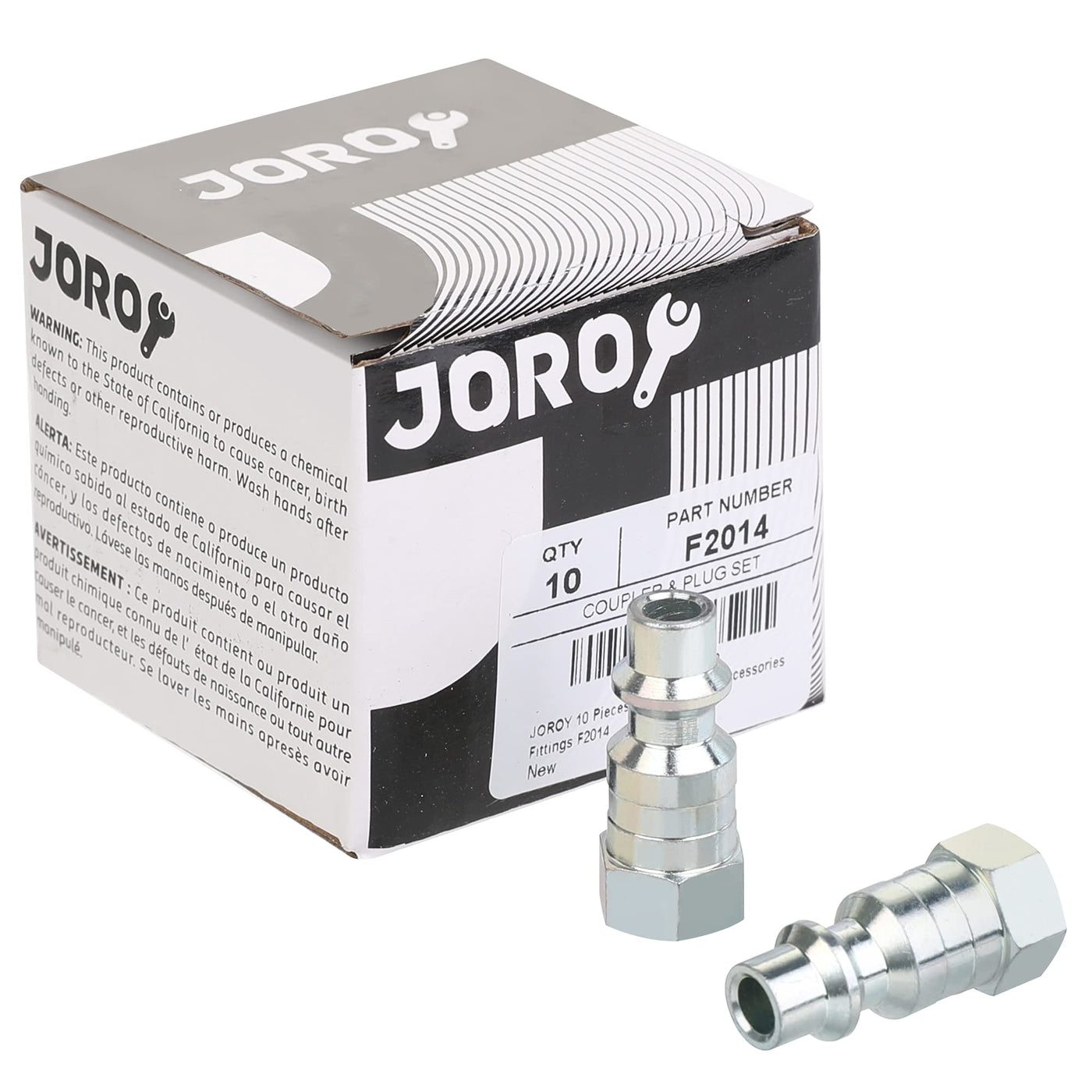 1/4 Industrial M-Type Air Couplers - 10-Piece Set For Air Compressor Tools