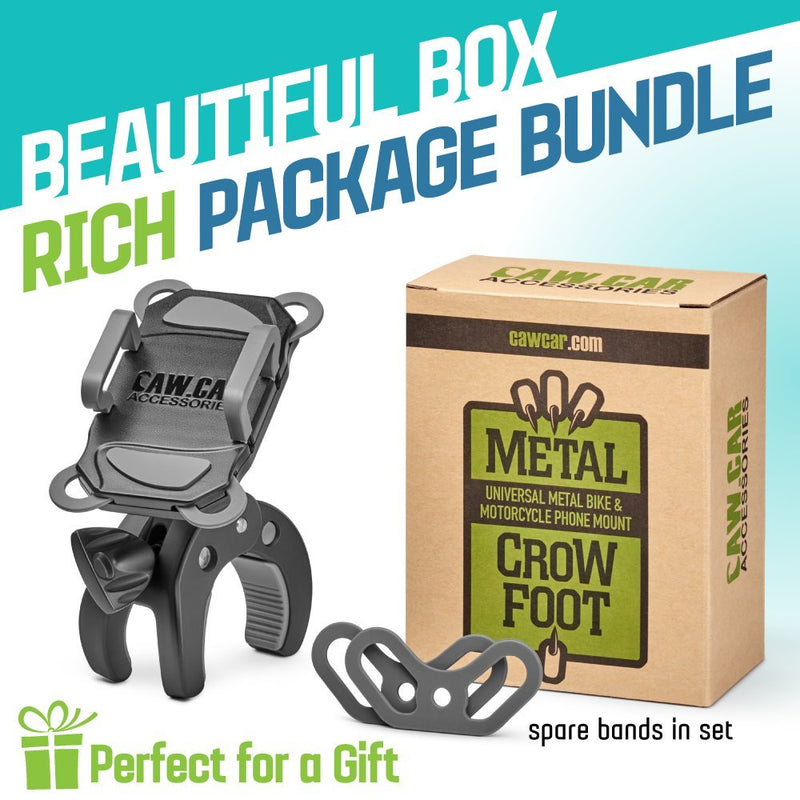 [Australia - AusPower] - Metal Bike & Motorcycle Phone Mount - The Only Unbreakable Handlebar Holder for iPhone, Samsung or Any Other Smartphone. +100 to Safeness & Comfort 