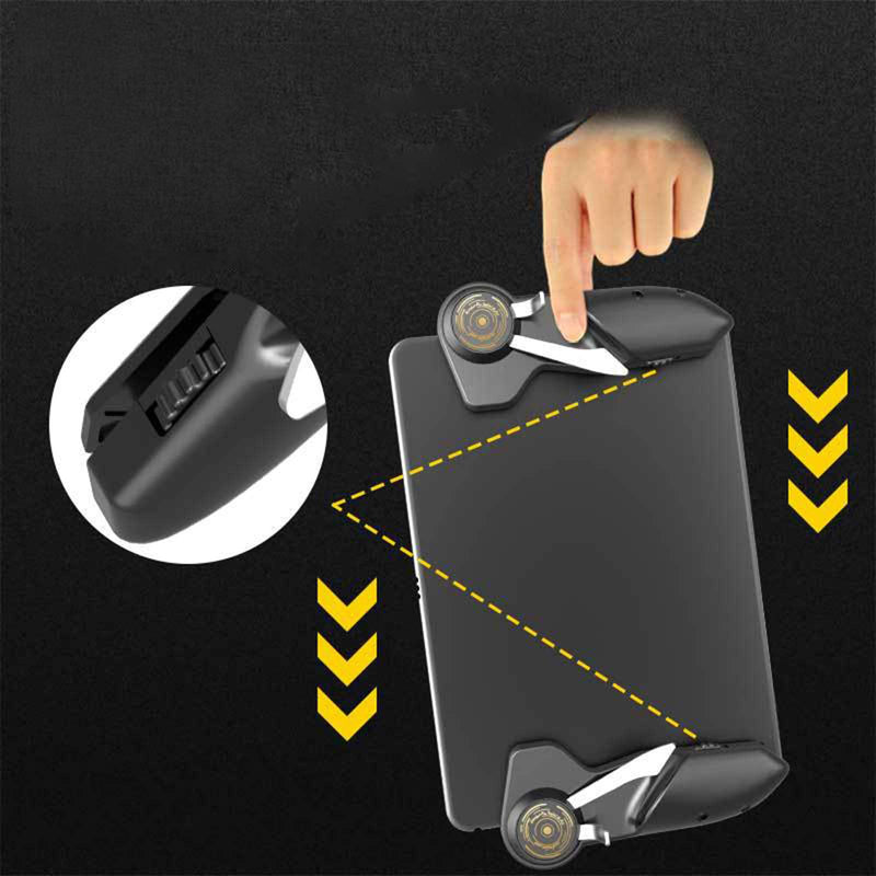 [Australia - AusPower] - LICHIFIT Six Finger Game Joystick Trigger Handle L1R1 Shooter Fire Aim Button Gamepad Controller for iPad Tablet PUBG Game Accessories 