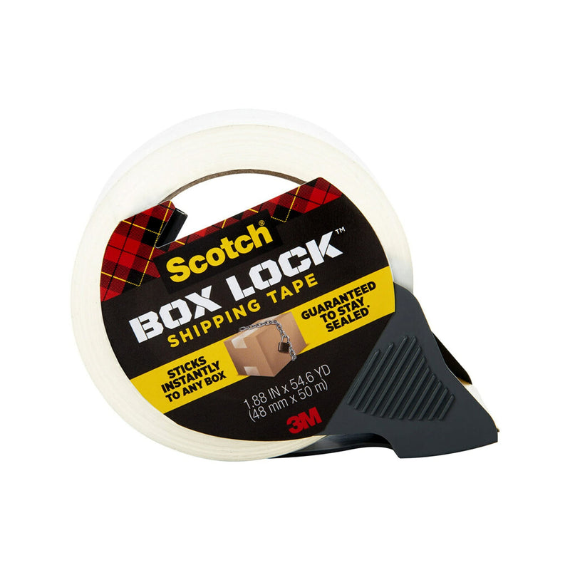 [Australia - AusPower] - Scotch Box Lock Packaging Tape, 2 Rolls with 1 Refillable Dispenser, 1.88 in x 54.6 yd, Extreme Grip, Sticks Instantly to Any Box 