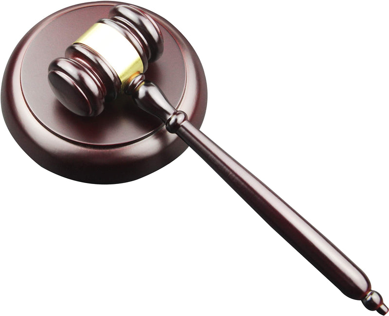 [Australia - AusPower] - Apexstone Wooden Gavel and Block for Lawyer Judge Auction Sale 