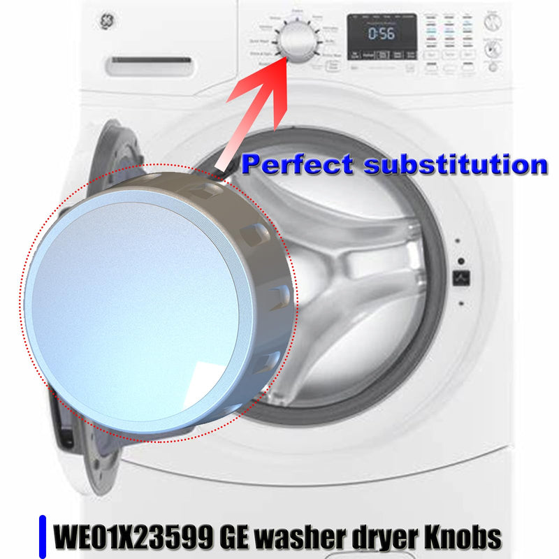 [Australia - AusPower] - New Upgrade WE01X23599 WH11X20875 GE Clothes Washer Cycle Selector Range Knobs Replacement Dryer Machine Control Board Parts Universal Electric Handle Accessories 4587354 PS11759035ï¼ˆ1Pcsï¼‰ 1 