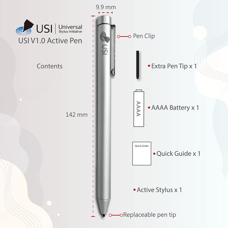 [Australia - AusPower] - iPlume USI Stylus-Compatible with Lenovo Chromebook Flex 5 13'',Duet 