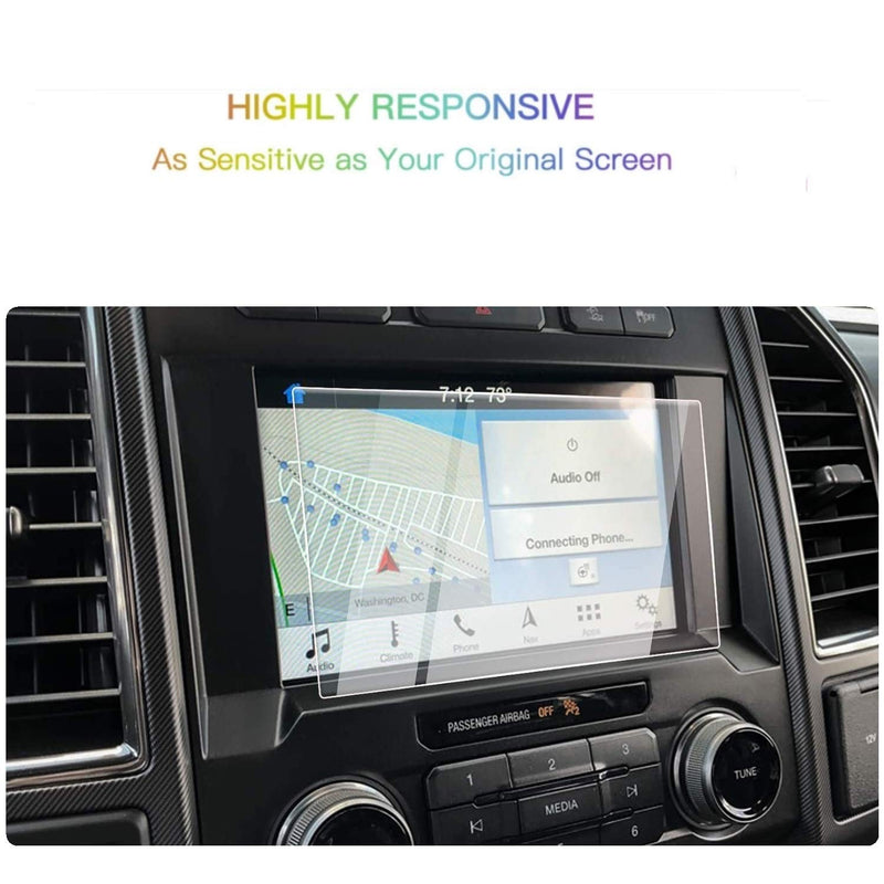 [Australia - AusPower] - Screen Protector Compatible With 2020 2021 F150 Super Duty,Anti-Explosion & Scratch,HD Clear,SSSKY Premium Navigation Accessories Comaptible With Ford F150 Super Duty（8inch） 