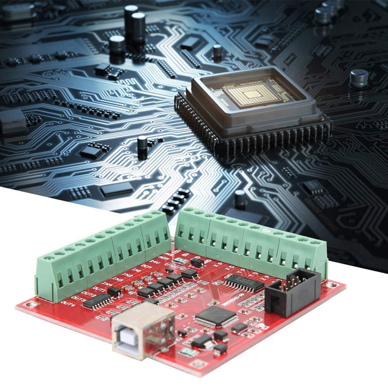 [Australia - AusPower] - CNC USB100Khz Break Out Board Support Stepper Motor Drive Servo Drive Red MACH3 