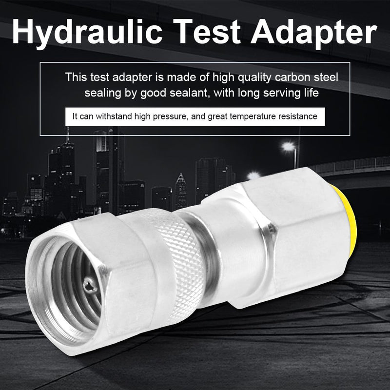 [Australia - AusPower] - Testing Coupling Adapter, G1/4 to M162 Thread Pressure Test Point Testing Coupling Adapter for Hydraulic System Test Point Adapter 