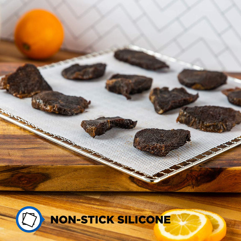 [Australia - AusPower] - (6 Pack) Lova Silicone Dehydrator Sheets -Jerky, Fruit - Food Dehydrator Sheets for Dehydrators for Food and Jerky like Excalibur Food Dehydrator, Cosori Dehydrator and Magic Mill Dehydrator - Mesh Dehydrator Trays 6 Silicone 
