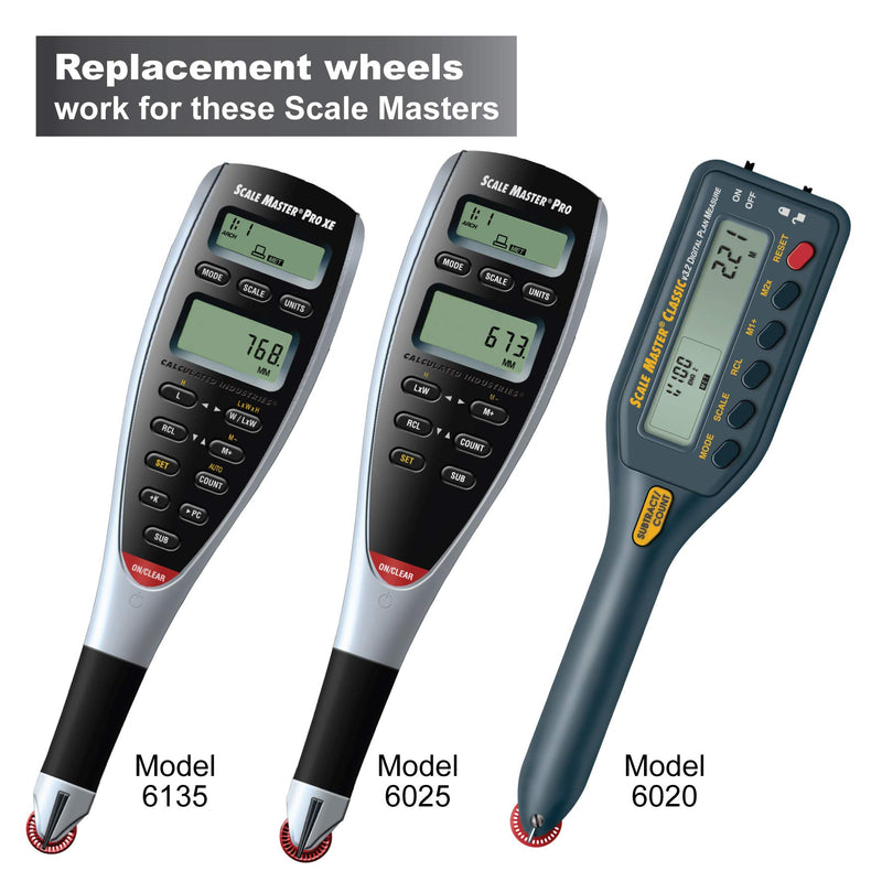[Australia - AusPower] - Calculated Industries 5007 Replacement Wheel kit for the Scale Master Pro XE, Scale Master Pro, Scale Master II or the Scale Master Classic 