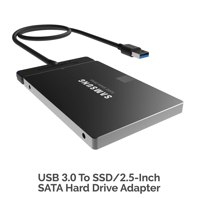 [Australia - AusPower] - SABRENT USB 3.0 to SSD / 2.5-Inch SATA I/II/III Hard Drive Adapter (EC-SSHD) Hard Drive Adapter Type-A Black 