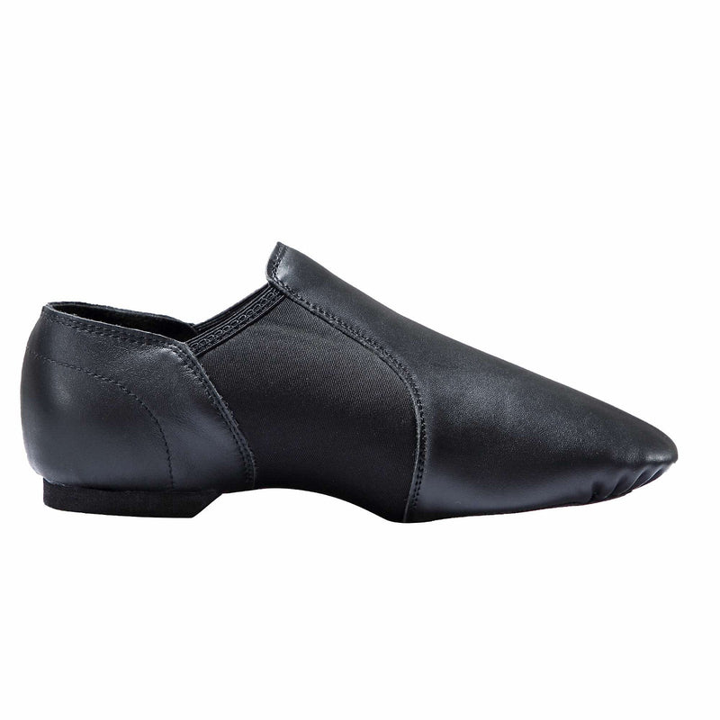 [Australia - AusPower] - Dynadans Women's Leather Upper Slip-on Jazz Shoe 4 Women/3.5 Men Black 