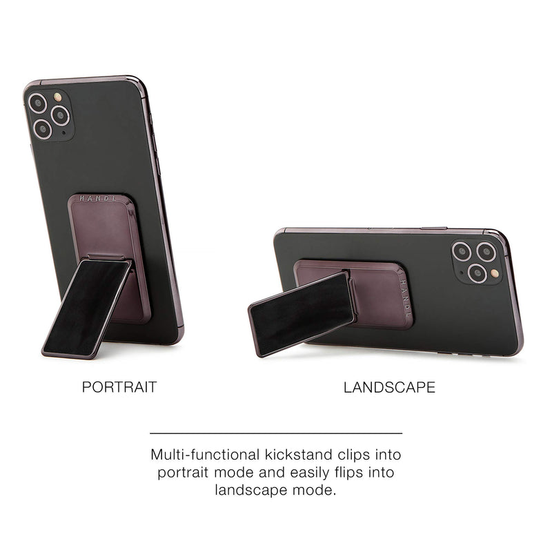 [Australia - AusPower] - HANDL New York HANDLstick Black Suede Grip and Stand for Smartphone 