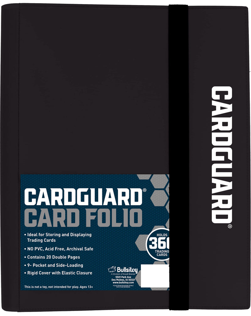 [Australia - AusPower] - CardGuard Trading Card Pro-Folio, 9-Pocket Side-Loading Pages, Holds 360 Cards, Black 