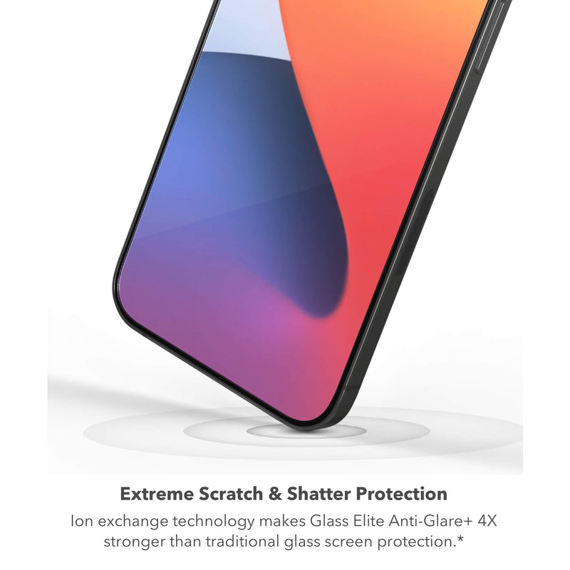 [Australia - AusPower] - ZAGG InvisibleShield Glass Elite Anti-Glare Plus - Blocks Glare from your device - Made for New iPhone 6.1" 2020/11/XR iPhone 12 Pro 
