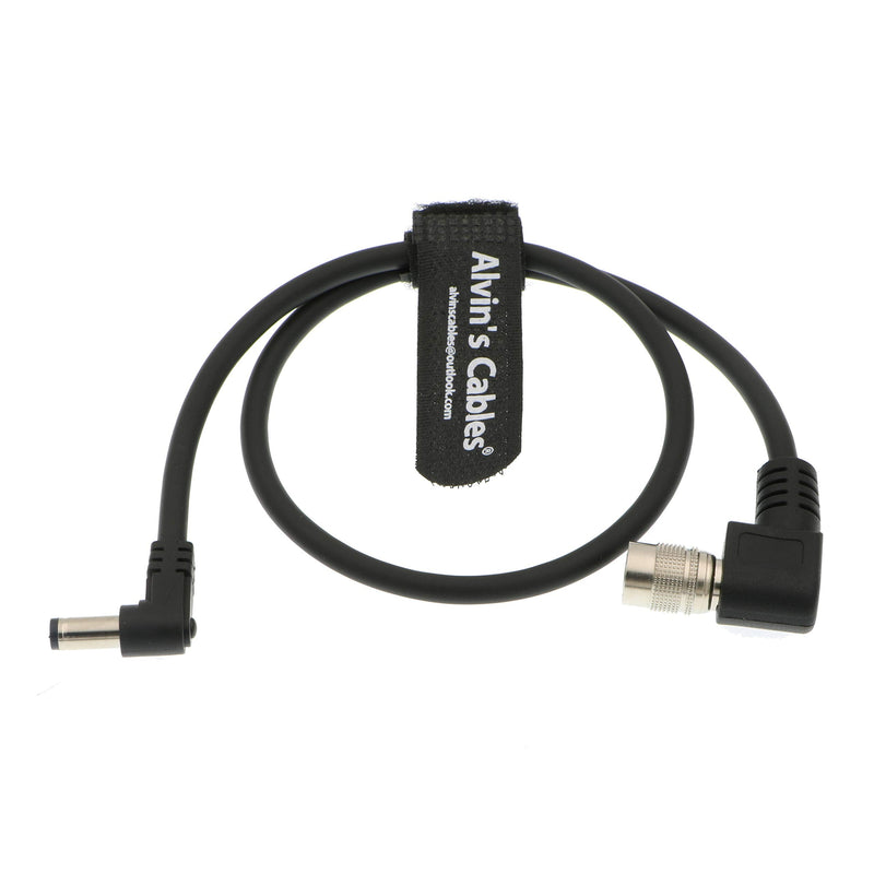 [Australia - AusPower] - Alvin's Cables 4 Pin Hirose Male to DC Jack Power Cable for Sound Devices 633/644/688 Zoom F8 Blackmagic Cinema Camera 4K 45cm Right angle 4 pin 