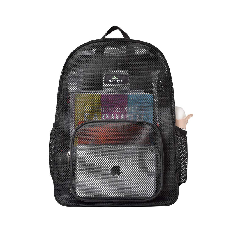 [Australia - AusPower] - Heavy Duty Mesh Backpack, Mesh Backpack for Commuting, Swimming, Travel, Beach, Outdoor Sports Black 