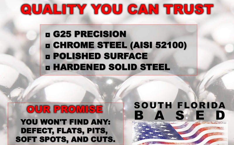 [Australia - AusPower] - (5 Pieces) PGN - 1" Inch Precision Chrome Steel Bearing Balls G25 
