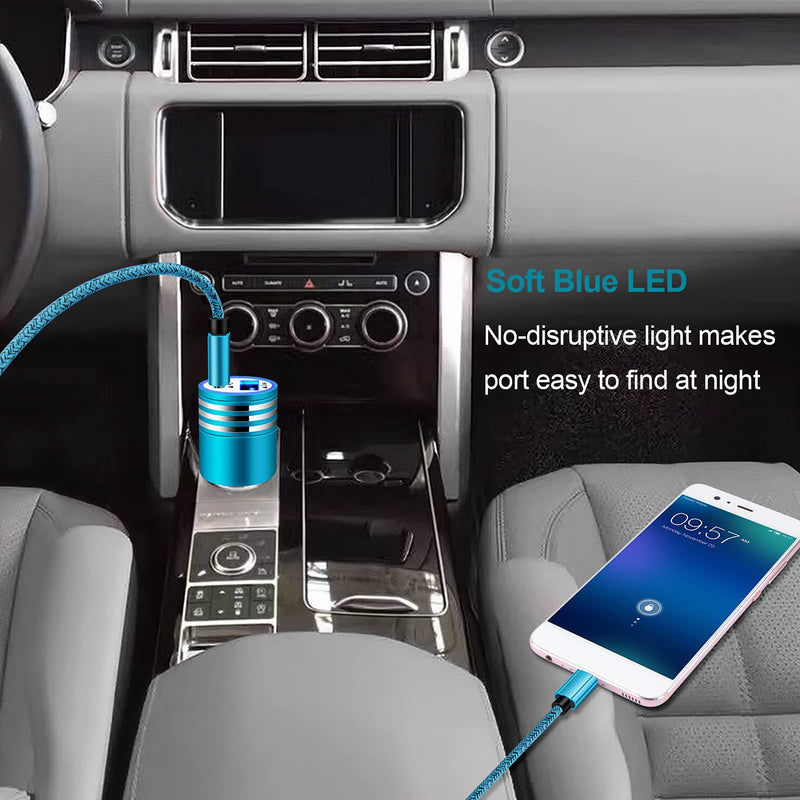 [Australia - AusPower] - Fast Charger PD Car Charger Block 30W Car Plug+USB C to C Fast Charging Cable for Samsung Galaxy S22 S21+ S21 Ultra S20+ S20 Plus/Note 21 20 10 S10 S10E A20 A50 A10E A21 A70 A71 A01 A11 S9 S10+ A32 S8 Blue 