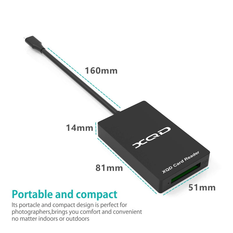 [Australia - AusPower] - 【Upgraded Version】 Type C XQD Memory Card Reader,USB C XQD Card Reader, XQD Reader Compatible with Sony G/M Series USB Mark XQD Card, Lexar 2933x/1400x USB C Mark XQD Card for Windows/Mac OS. 