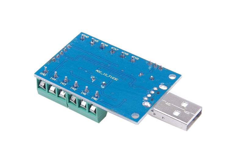 [Australia - AusPower] - NOYITO USB 10-Channel 12-Bit AD Data Acquisition Module STM32 UART Communication USB to Serial Chip CH340 ADC Module 