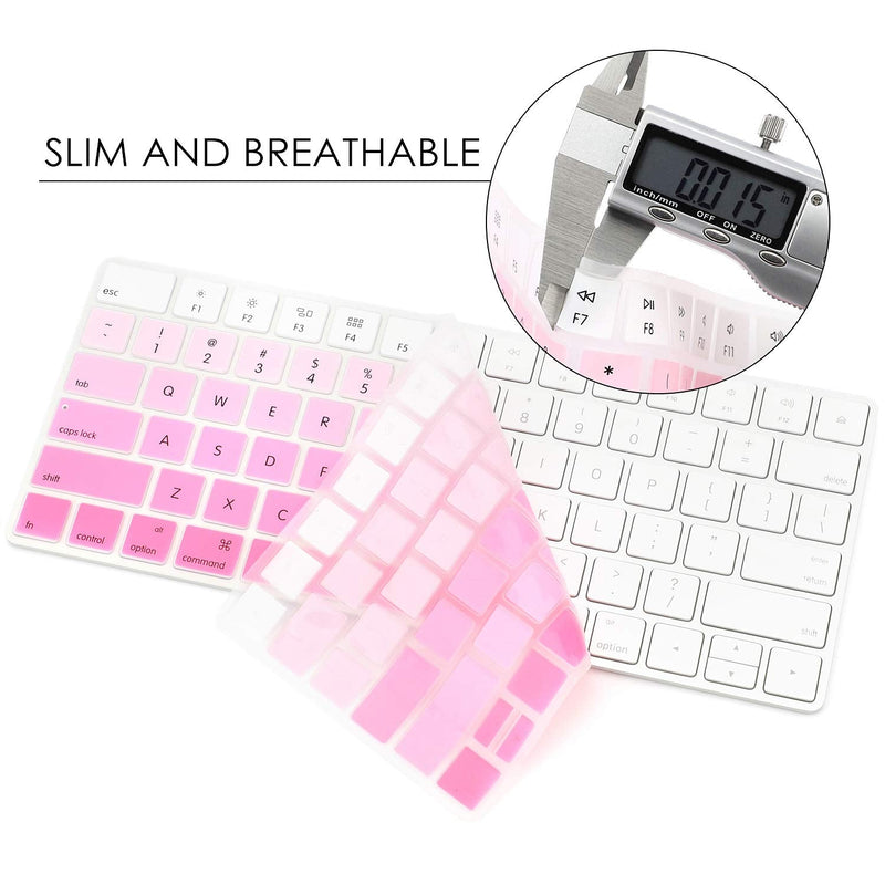 [Australia - AusPower] - Allinside Ombre Pink Cover for Apple Magic Keyboard (MLA22LL/A) with US Layout Magic Keyboard (MLA22LL/A A1644) 06 Ombre Pink 