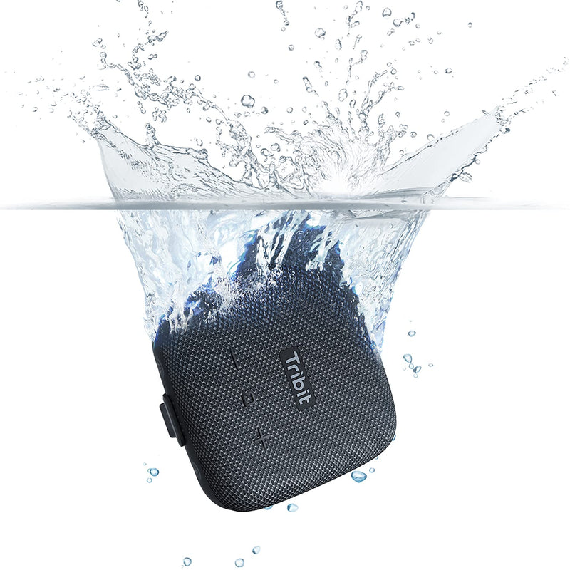 [Australia - AusPower] - Portable Speaker, Tribit StormBox Micro Bluetooth Speaker, IP67 Waterproof & Dustproof Outdoor Speaker, Bike Speakers with Loud Sound, Advanced TI Amplifier, Built-in XBass, 100ft Bluetooth Range Black 