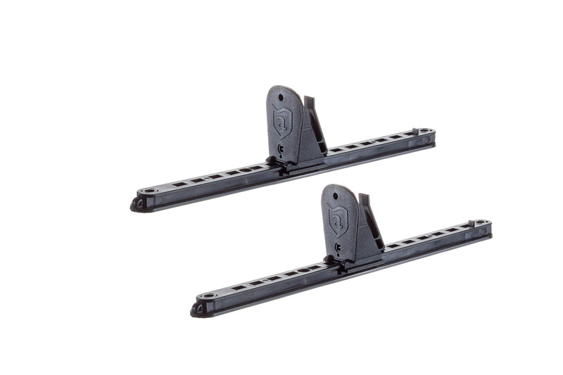 [Australia - AusPower] - Attwood 11940-2 Universal Adjustable Kayak Foot Pegs/Foot Brace with Trigger Lock, Black Finish, Set of 2, 15 Inches 