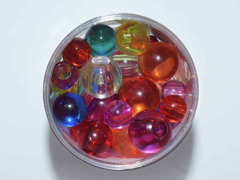 [Australia - AusPower] - Beautiful Large Translucent Acrylic Beads - for Crafts or Hand Therapy 