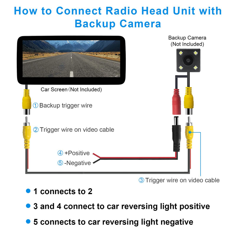 [Australia - AusPower] - Weuaste Professional Upgraded Double-Shielded RCA Video Cable for Monitor and Backup Rear View Camera Connection (20FT / 6M), AV Extension Cable with RCA Video Female to Female Coupler and Power Cable 