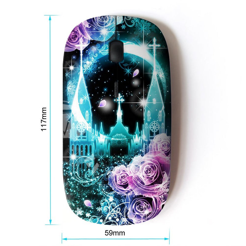 [Australia - AusPower] - KOOLmouse [ Optical 2.4G Wireless Mouse ] [ Teal Palace Roses Night Stars ] 