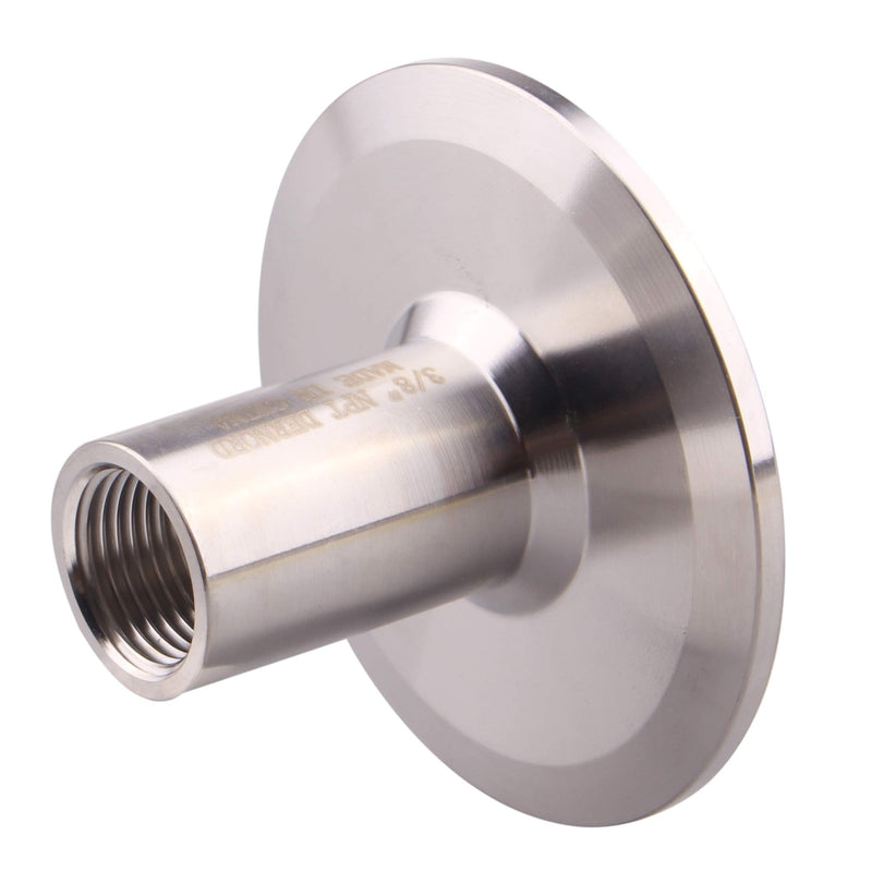 [Australia - AusPower] - DERNORD Sanitary Female Threaded Pipe Fitting to 2 Inch TRI CLAMP OD 64mm Ferrule (Pipe Size: 3/8" NPT （2 Inch Tri clamp）) Pipe Size: 3/8" NPT （2 Inch Tri clamp） 